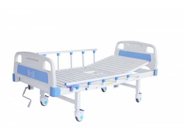 眾佳E19A ABS床頭便孔護理床 (四角剎車、五檔護欄、）