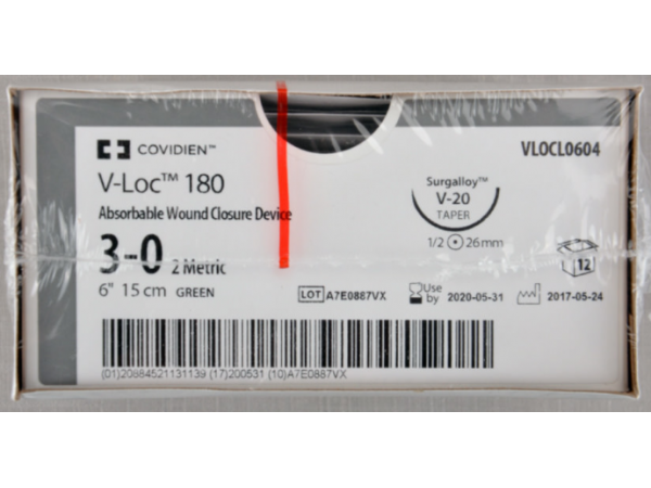 美國柯惠可吸收縫合線VLOCL0604、VLOCL0315