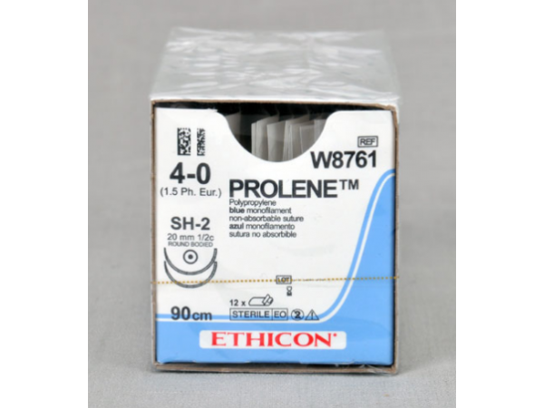 美國強生ETHICON聚丙烯不可吸收縫合線W8761