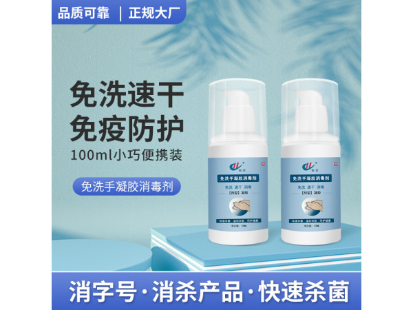 免洗手消毒凝膠100ml 免洗便攜消毒洗手液oem廠家直供