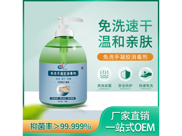 凝膠消毒劑 500ml免洗手速干消毒凝膠生產廠家