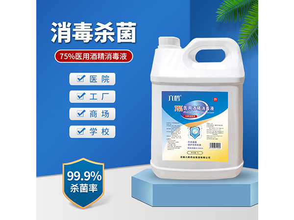 六鶴廠家現貨大桶5L酒精抑菌液 皮膚傷口殺菌