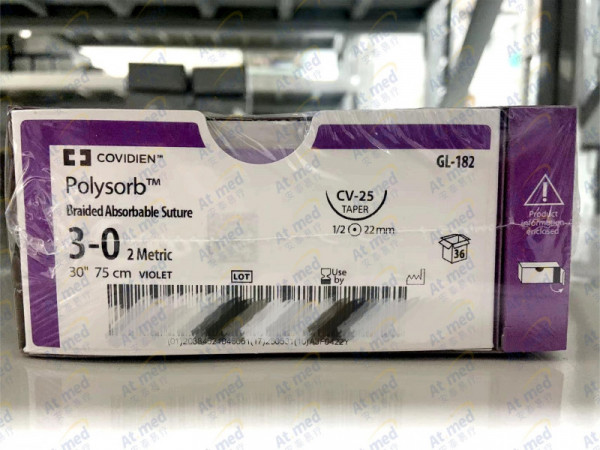 柯惠 Covidien 合成可吸收性外科縫線 GL182 36根/盒