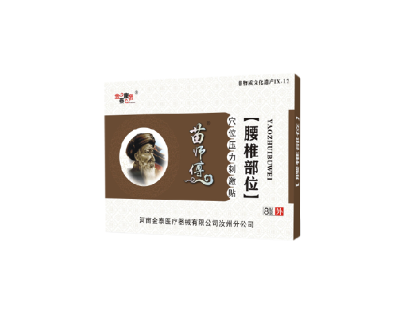 苗醫生腰椎部位（可貼牌、代工）