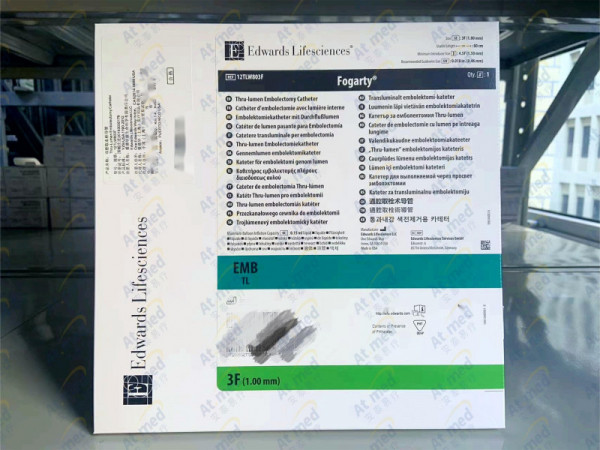 愛德華 雙腔取血栓導管 12TLW803F，3F-80CM，1個/盒